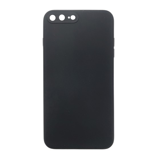 Capa de Silicone com Moldura de Câmera para Apple iPhone 7 Plus/8 Plus Preto